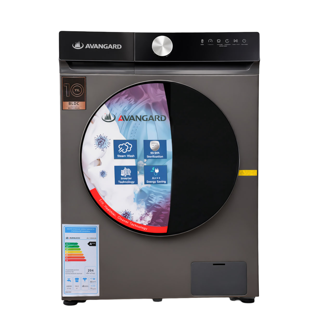 Стиральная машинка AVANGARD на AV-100 HXLB Grey